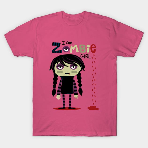 Zombie little girl T-Shirt by JoanaJuheLaju1